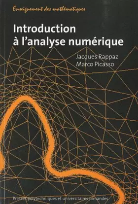 Couverture du produit · Introduction à l'analyse numérique