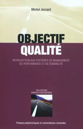 Couverture du produit · Objectif qualité : Introduction aux systèmes de management de performance et de durabilité