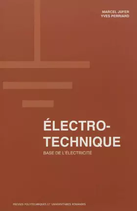 Couverture du produit · Electro-technique : Base de l'électricité