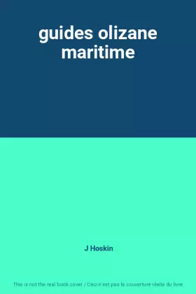 Couverture du produit · guides olizane maritime
