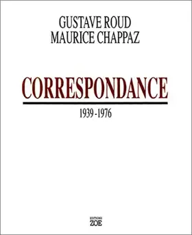 Couverture du produit · CORRESPONDANCE 1936 - 1976