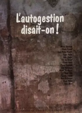 Couverture du produit · autogestion disait-on n.18