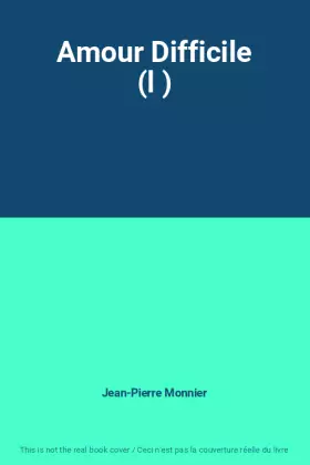 Couverture du produit · Amour Difficile (l )