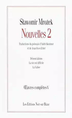Couverture du produit · Nouvelles 2. Oeuvres complètes