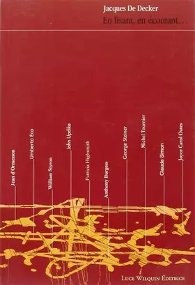 Couverture du produit · En Lisant, en Ecoutant