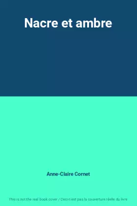 Couverture du produit · Nacre et ambre