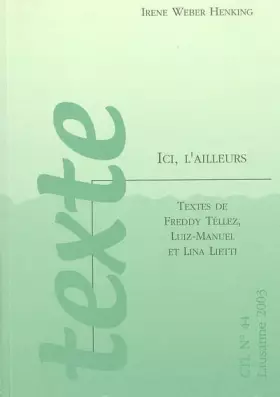 Couverture du produit · Ici, l'ailleurs