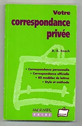 Couverture du produit · Votre correspondance privée