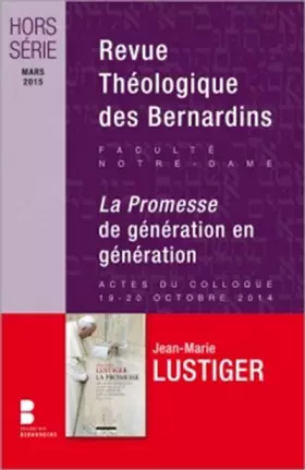 Couverture du produit · La promesse de generation en generation