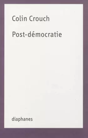 Couverture du produit · Post-démocratie