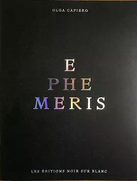Couverture du produit · Ephéméris