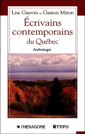 Couverture du produit · Ecrivains contemporains du quebec