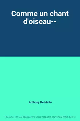 Couverture du produit · Comme un chant d'oiseau--
