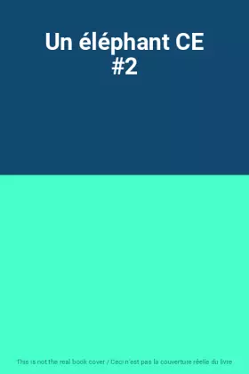 Couverture du produit · Un éléphant CE #2