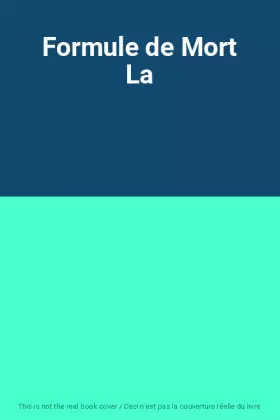 Couverture du produit · Formule de Mort La