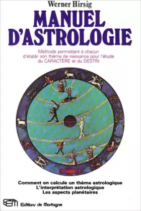 Couverture du produit · Manuel d'astrologie