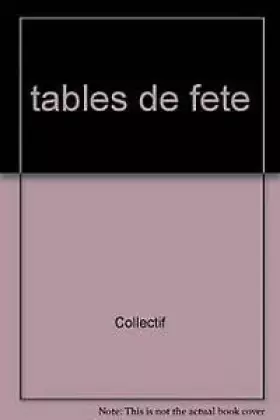 Couverture du produit · tables de fete