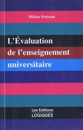 Couverture du produit · L'évaluation de l'enseignement universitaire