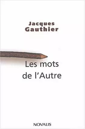 Couverture du produit · Mots de l'autre