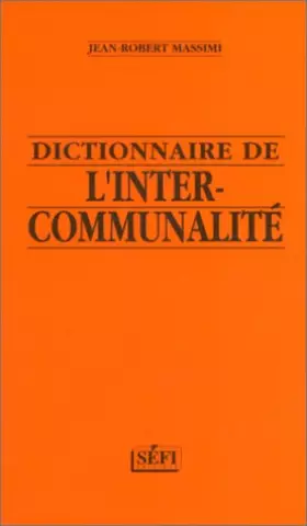 Couverture du produit · Dictionnaire de l'intercommunalité