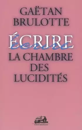 Couverture du produit · La Chambre des Lucidites