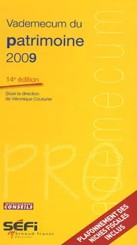 Couverture du produit · Vademecum du patrimoine 2009