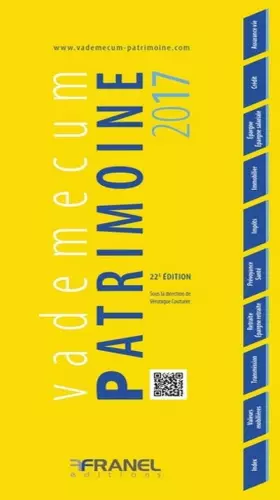 Couverture du produit · Vademecum patrimoine