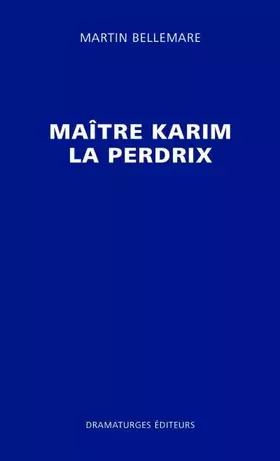 Couverture du produit · Maître Karim la perdrix