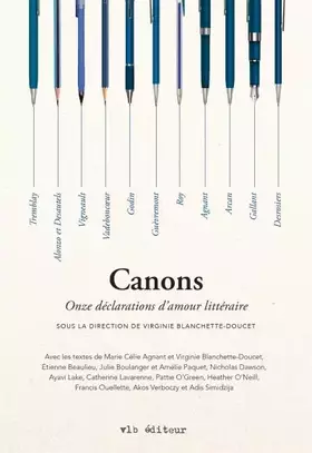 Couverture du produit · Canons: Onze declarations d'amour litteraire