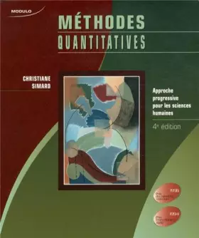 Couverture du produit · Méthodes quantitatives: Approche progressive pour les sciences humaines