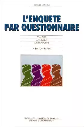 Couverture du produit · L'ENQUETE PAR QUESTIONNAIRE. : Manuel à l'usage du praticien