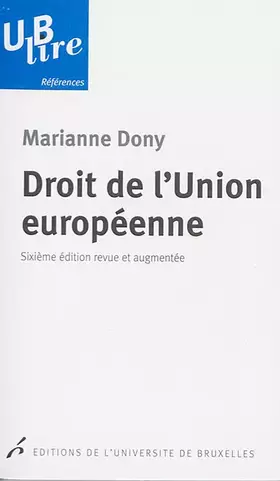 Couverture du produit · Droit de l'Union européenne
