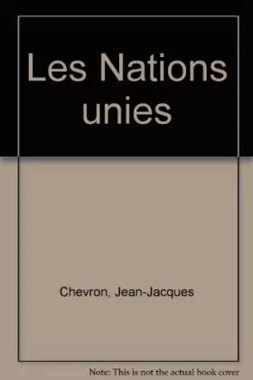 Couverture du produit · Les Nations unies