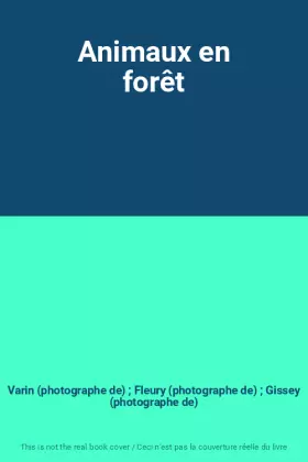 Couverture du produit · Animaux en forêt