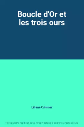 Couverture du produit · Boucle d'Or et les trois ours