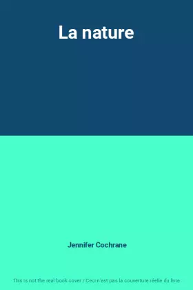Couverture du produit · La nature