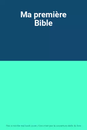 Couverture du produit · Ma première Bible