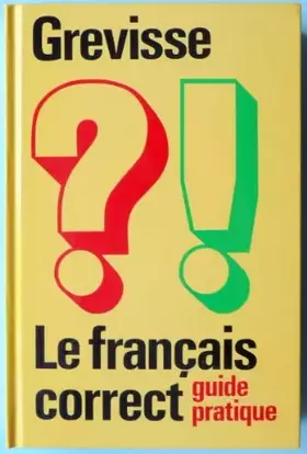 Couverture du produit · Le Français correct