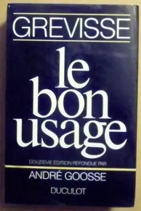Couverture du produit · Bon usage