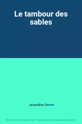 Couverture du produit · Le tambour des sables
