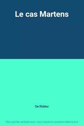 Couverture du produit · Le cas Martens
