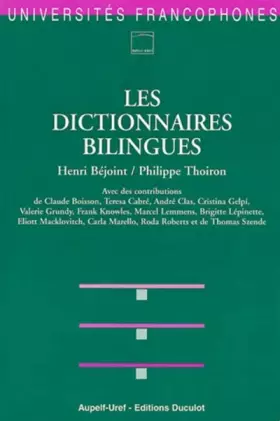 Couverture du produit · Les dictionnaires bilingues