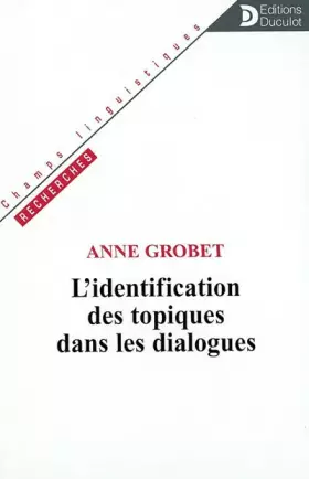 Couverture du produit · Identification des topiques ds dialogues