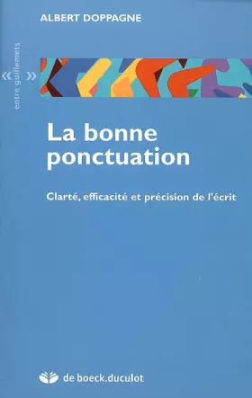 Couverture du produit · La bonne ponctuation