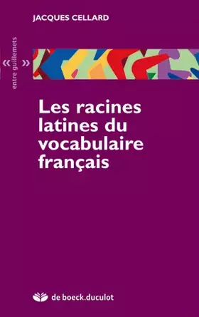 Couverture du produit · Racines latines du vocabulaire français