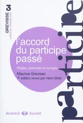 Couverture du produit · L'accord du participe passé