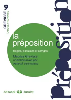 Couverture du produit · La préposition