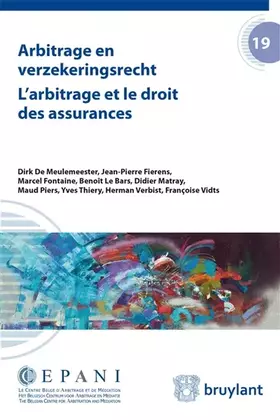 Couverture du produit · L'Arbitrage et le droit des assurances