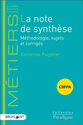 Couverture du produit · La note de synthèse
