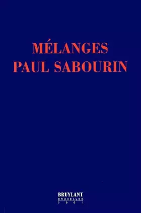 Couverture du produit · Mélanges Paul Sabourin